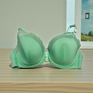 NEW, Adore Me, Green Lace Underwire Bra, 38DD